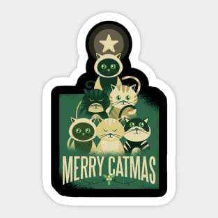 Merry Catmas Sticker